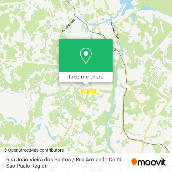 Rua João Vieira dos Santos / Rua Armando Conti map