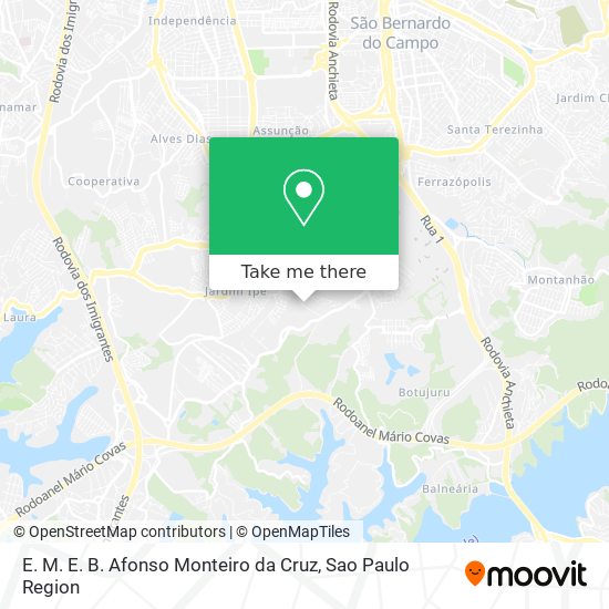 Mapa E. M. E. B. Afonso Monteiro da Cruz