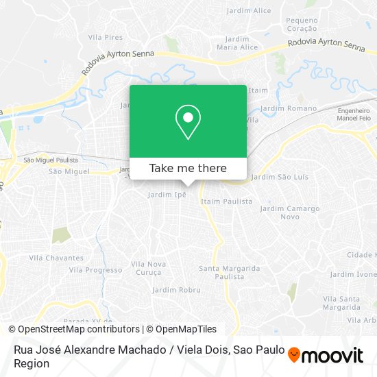 Rua José Alexandre Machado / Viela Dois map