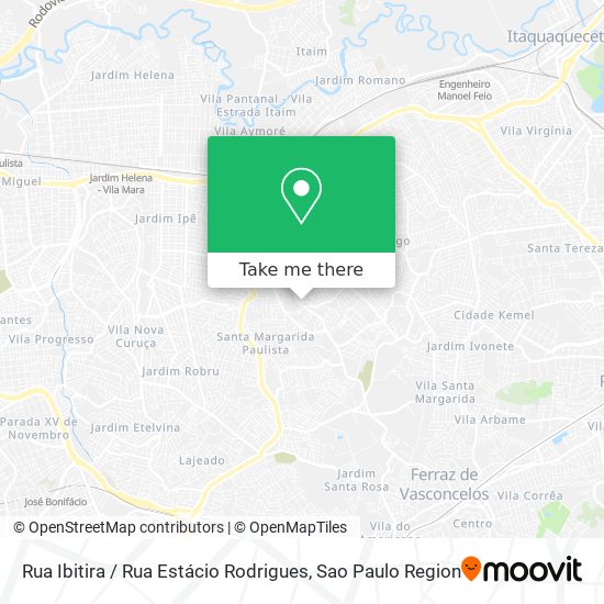 Mapa Rua Ibitira / Rua Estácio Rodrigues