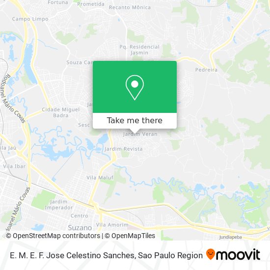 E. M. E. F. Jose Celestino Sanches map