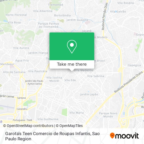 Garota's Teen Comercio de Roupas Infantis map