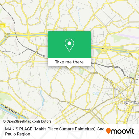 Mapa MAKIS PLACE (Makis Place Sumaré Palmeiras)