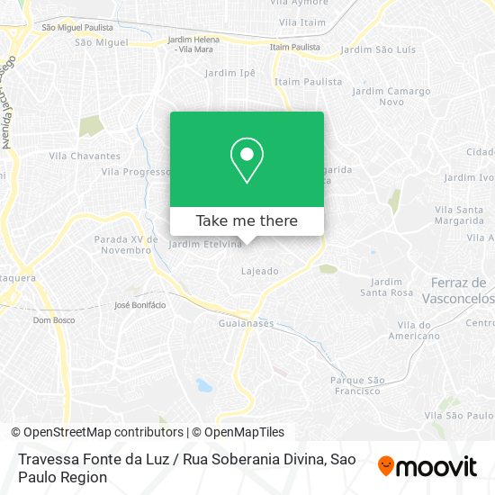 Travessa Fonte da Luz / Rua Soberania Divina map