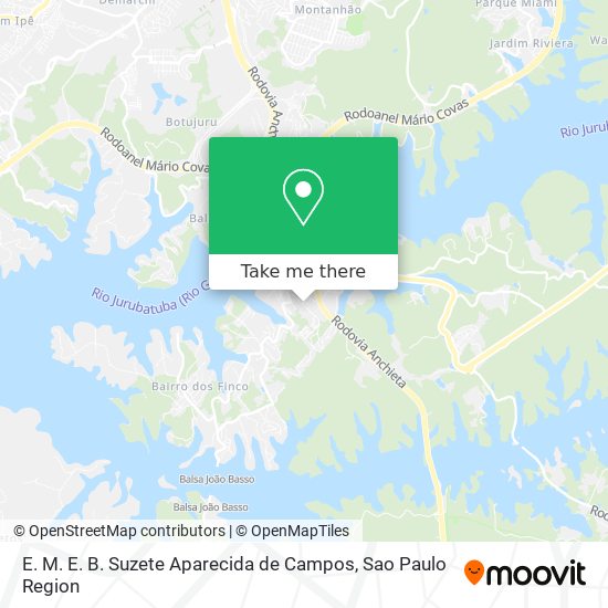 E. M. E. B. Suzete Aparecida de Campos map