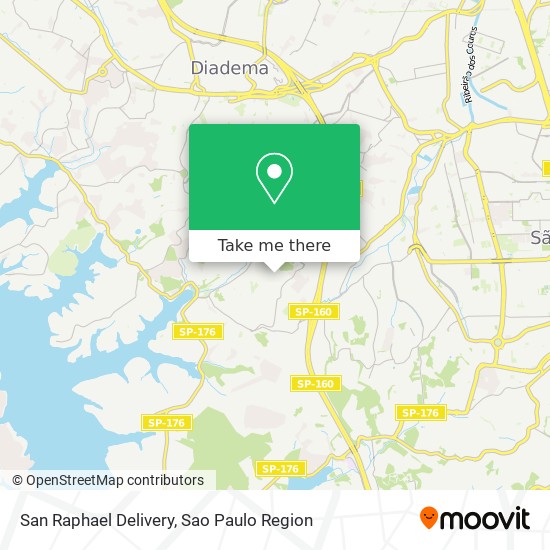 San Raphael Delivery map