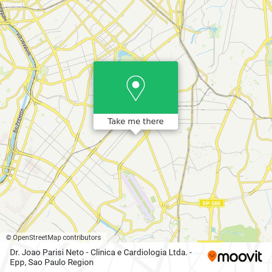 Mapa Dr. Joao Parisi Neto - Clinica e Cardiologia Ltda. - Epp