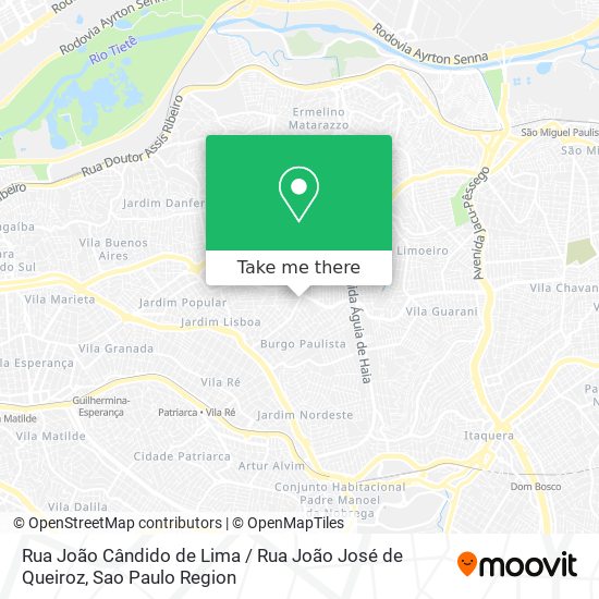 Mapa Rua João Cândido de Lima / Rua João José de Queiroz