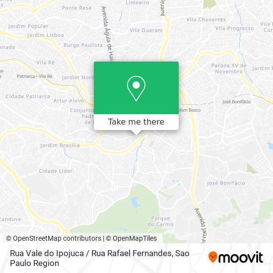 Mapa Rua Vale do Ipojuca / Rua Rafael Fernandes