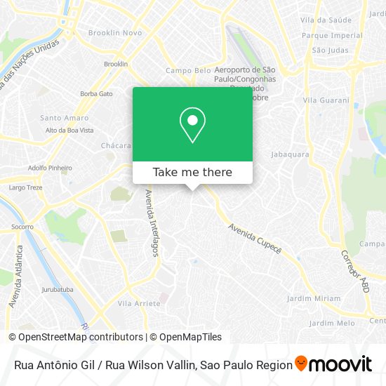 Mapa Rua Antônio Gil / Rua Wilson Vallin