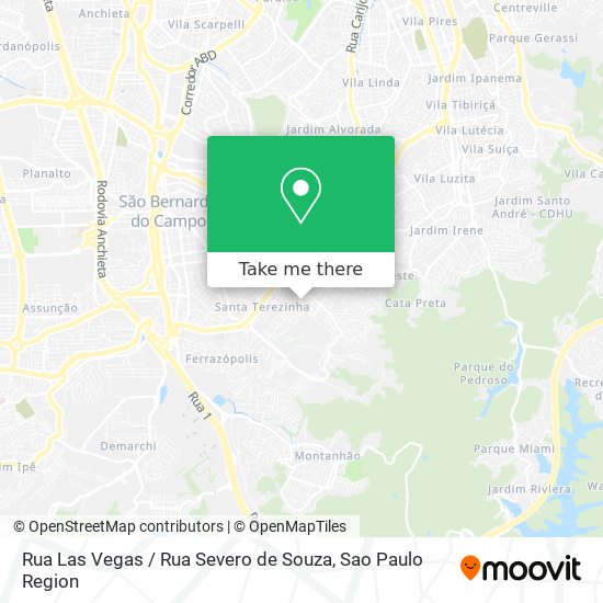 Rua Las Vegas / Rua Severo de Souza map