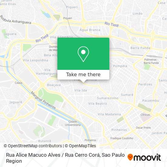 Rua Alice Macuco Alves / Rua Cerro Corá map