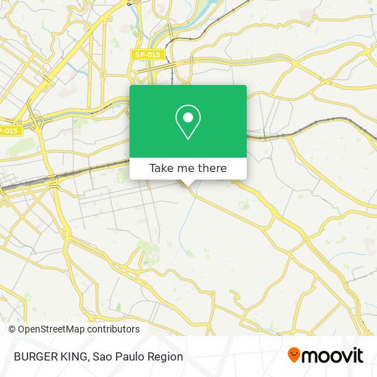 Mapa BURGER KING