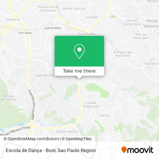 Escola de Dança - Boni map