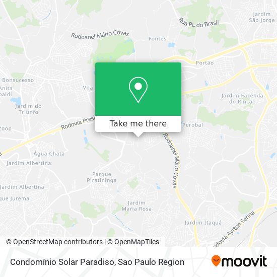 Condomínio Solar Paradiso map