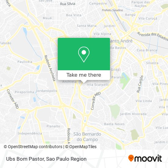 Mapa Ubs Bom Pastor