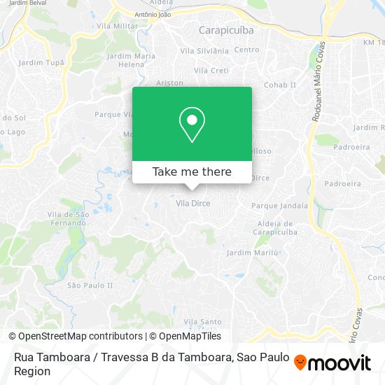 Rua Tamboara / Travessa B da Tamboara map