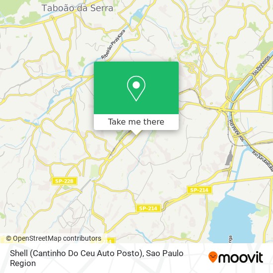 Shell (Cantinho Do Ceu Auto Posto) map