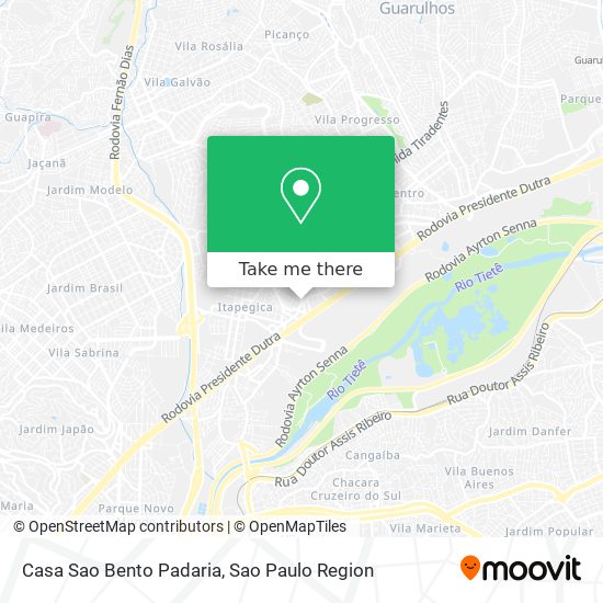 Casa Sao Bento Padaria map