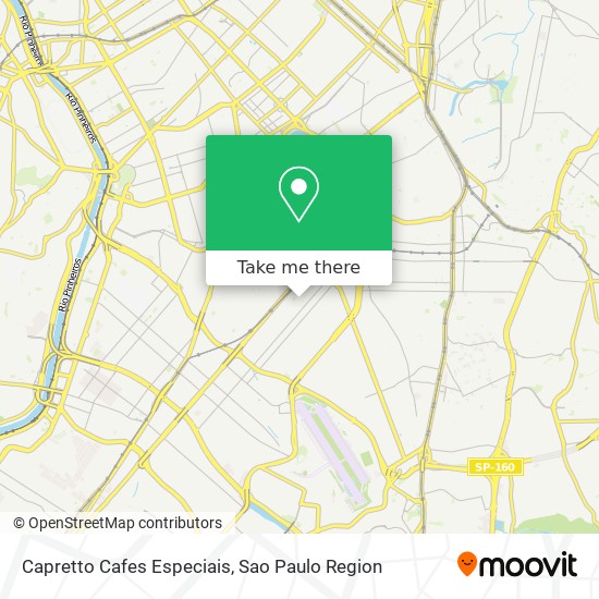 Capretto Cafes Especiais map