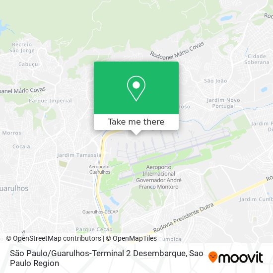 Mapa São Paulo / Guarulhos-Terminal 2 Desembarque