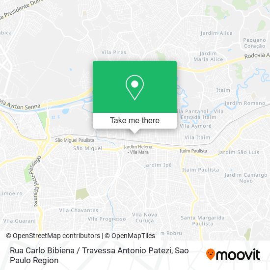 Rua Carlo Bibiena / Travessa Antonio Patezi map