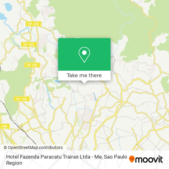 Hotel Fazenda Paracatu Trairas Ltda - Me map