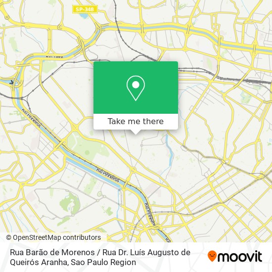 Rua Barão de Morenos / Rua Dr. Luís Augusto de Queirós Aranha map