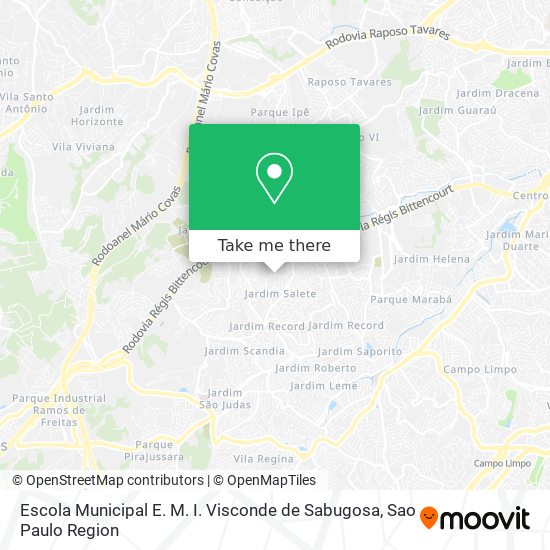 Escola Municipal E. M. I. Visconde de Sabugosa map