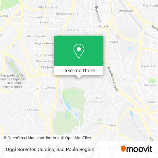 Oggi Sorvetes Cursino map