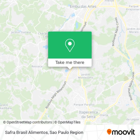 Safra Brasil Alimentos map