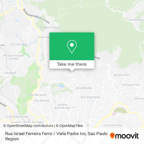 Rua Israel Ferreira Ferro / Viela Padre Ivo map