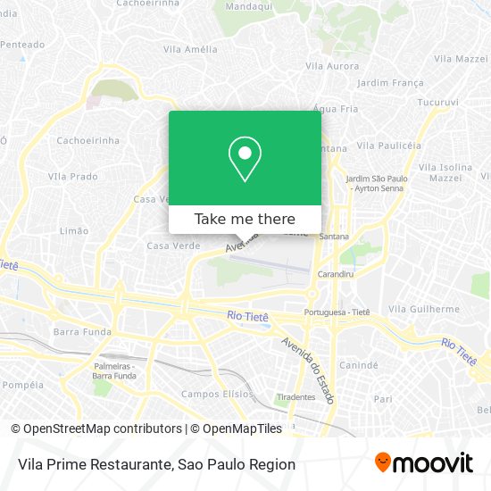 Mapa Vila Prime Restaurante