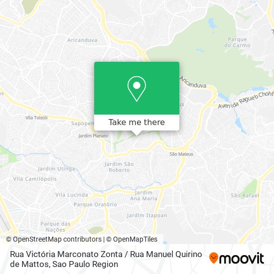 Rua Victória Marconato Zonta / Rua Manuel Quirino de Mattos map