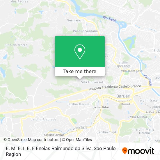 E. M. E. I. E. F Eneias Raimundo da Silva map