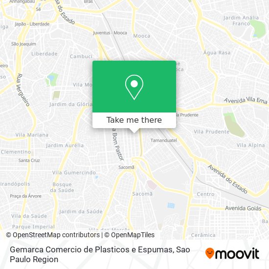 Mapa Gemarca Comercio de Plasticos e Espumas