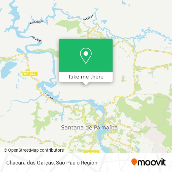 Chácara das Garças map