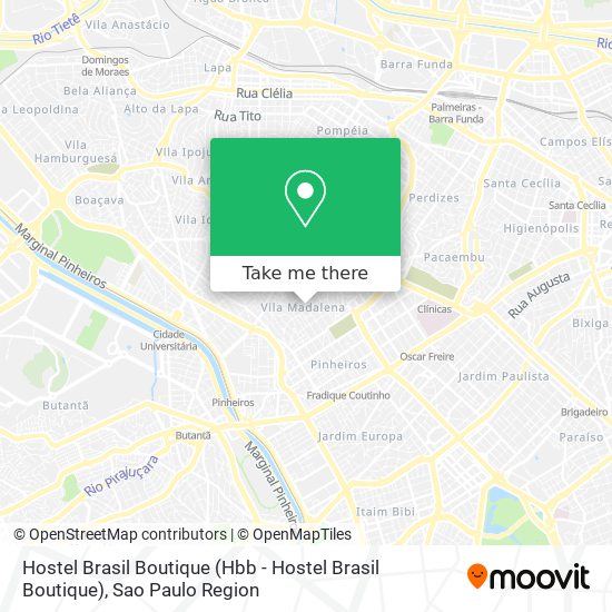 Hostel Brasil Boutique map