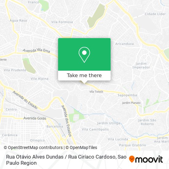 Rua Otávio Alves Dundas / Rua Ciríaco Cardoso map