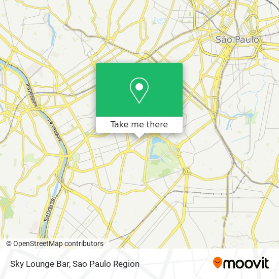 Mapa Sky Lounge Bar