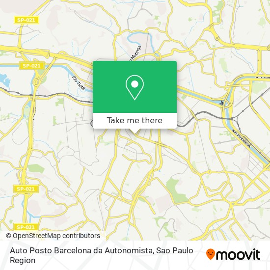 Mapa Auto Posto Barcelona da Autonomista