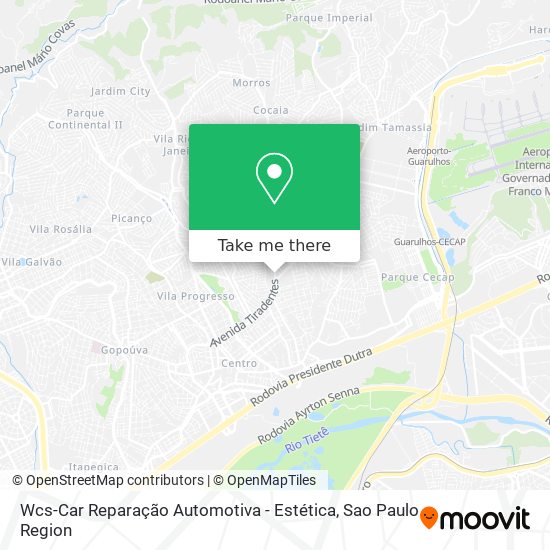 Mapa Wcs-Car Reparação Automotiva - Estética
