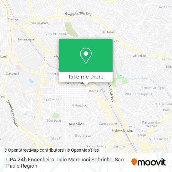 UPA 24h Engenheiro Julio Marcucci Sobrinho map