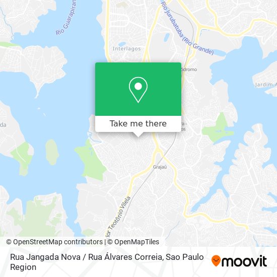 Mapa Rua Jangada Nova / Rua Álvares Correia