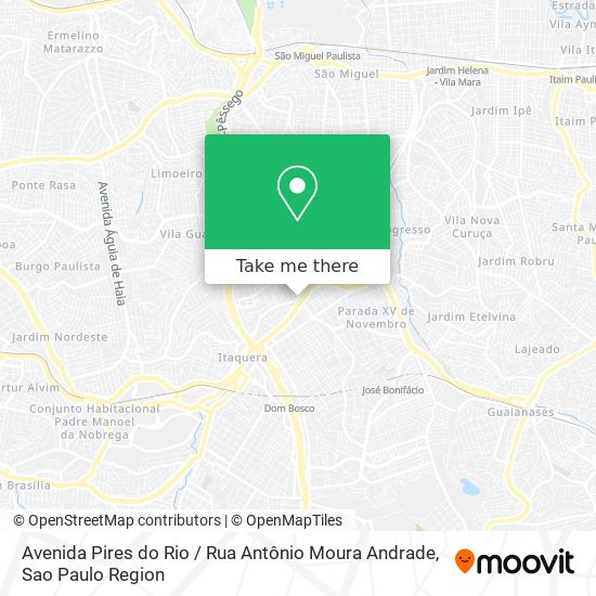 Avenida Pires do Rio / Rua Antônio Moura Andrade map