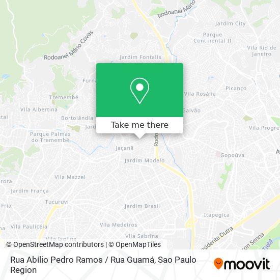 Rua Abílio Pedro Ramos / Rua Guamá map