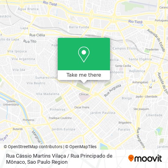 Rua Cássio Martins Vilaça / Rua Principado de Mônaco map