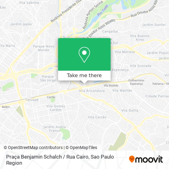 Praça Benjamin Schalch / Rua Cairo map