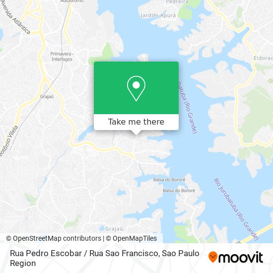 Mapa Rua Pedro Escobar / Rua Sao Francisco