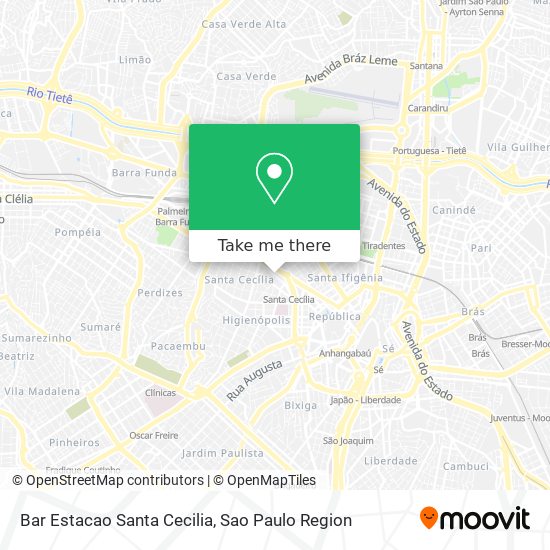 Bar Estacao Santa Cecilia map